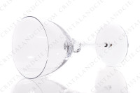 Wine glass n°3 in crystal by Daum pattern Bolero with a twisted ring on the stem photo-2