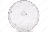 Verre à vin rouge n°3 en cristal de Saint-Louis modèle Meurice gravure au pantographe numéro 108, présentant des guirlandes de fleurs surmontées de nœuds photo-5
