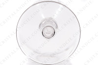 Verre à vin rouge n°3 en cristal de Saint-Louis modèle Meurice gravure au pantographe numéro 108, présentant des guirlandes de fleurs surmontées de nœuds photo-6