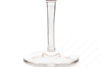 Verre à vin rouge n°3 en cristal de Saint-Louis modèle Meurice gravure au pantographe numéro 108, présentant des guirlandes de fleurs surmontées de nœuds photo-4