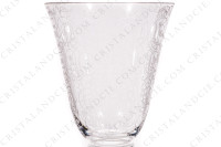 Verre à vin blanc n°4 en cristal de Baccarat modèle Michelangelo présentant un important décor gravé photo-3