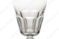 Verre à vin blanc n°4 en cristal de Baccarat modèle Missouri à décor taillé de côtes plates photo-3