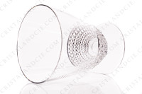 Verre à vin blanc n°4 en cristal de Lalique modèle Nippon ornés de frises de perles sur la paraison photo-2