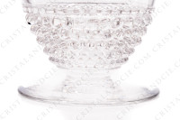 Verre à vin blanc n°4 en cristal de Lalique modèle Nippon ornés de frises de perles sur la paraison photo-4