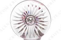 Verre à vin du Rhin roemer en cristal double couches améthyste de Saint-Louis forme 229 taille 769, présentant un riche décor taillé sur la paraison, orné de côtes plates sur la jambe et d une étoile sous le pied photo-6