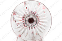 Verre à vin du Rhin, roemer en cristal double couches rouge de Saint-Louis forme 340 taille 5654, orné de côtes plates sur la paraison et la jambe et d une étoile sous le pied photo-6