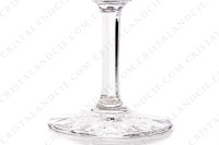 White wine glass n°4 in crystal by Saint-Louis pattern Tarn with an important cut pattern of diamonds photo-4