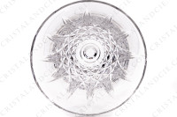 White wine glass n°4 in crystal by Saint-Louis pattern Tarn with an important cut pattern of diamonds photo-5